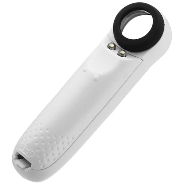 40x förstoringsglas med 2 LED-lampor för att inspektera kort, frimärken, smycken