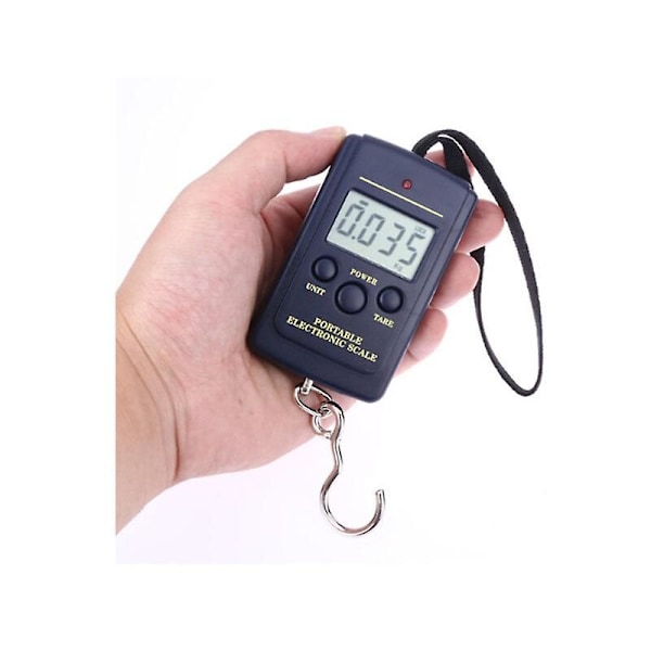 Kannettava taskuvaaka 40 kg mini digitaalinen elektroninen vaaka persikkakoukku riippuva punnitusvaaka taskumatkatavaroille