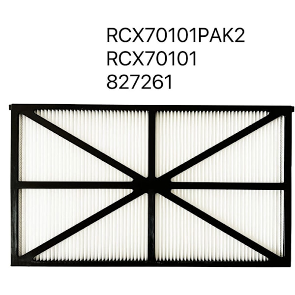 4 kpl Suodatinpaneeleja Tiger Shark -robotille - RCX70101PAK2 - Musta