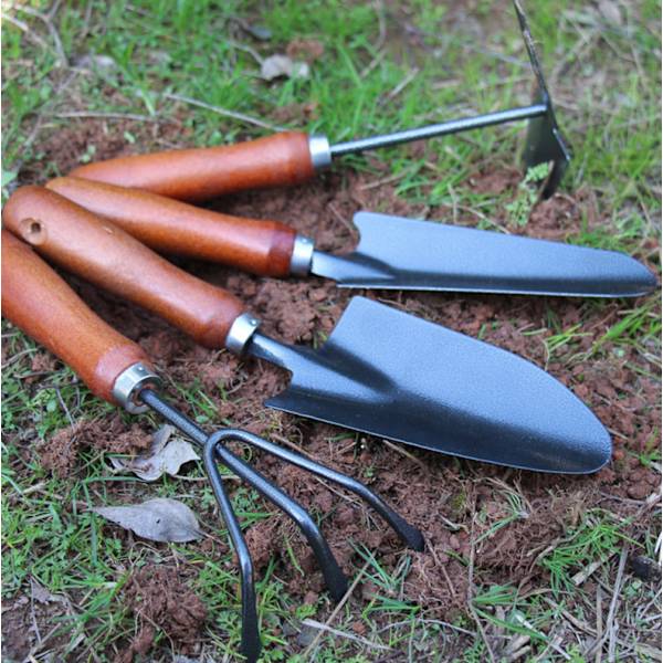 Transplanter Havearbejde værktøjer fire-delt sæt mini maling skovl skovl plantning potte have grøntsager fortykkelse maling fire-delt sæt
