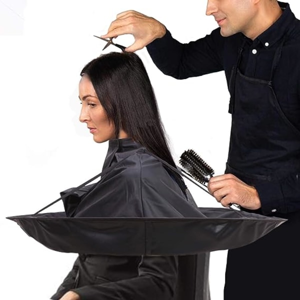 Hair Cutting Hairdresser Cape Child Barber Cape with Transparent Window Kids Hairdresser Cape up to 12 years