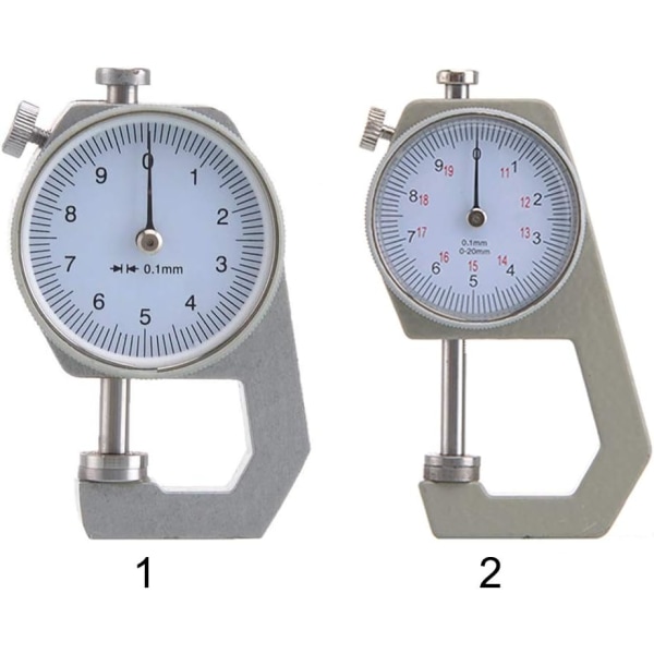 Digital tykkelsesmåler, rund urskive, 0,01 mm, nøjagtighed for papir, læder, plademetal（0-20MM）