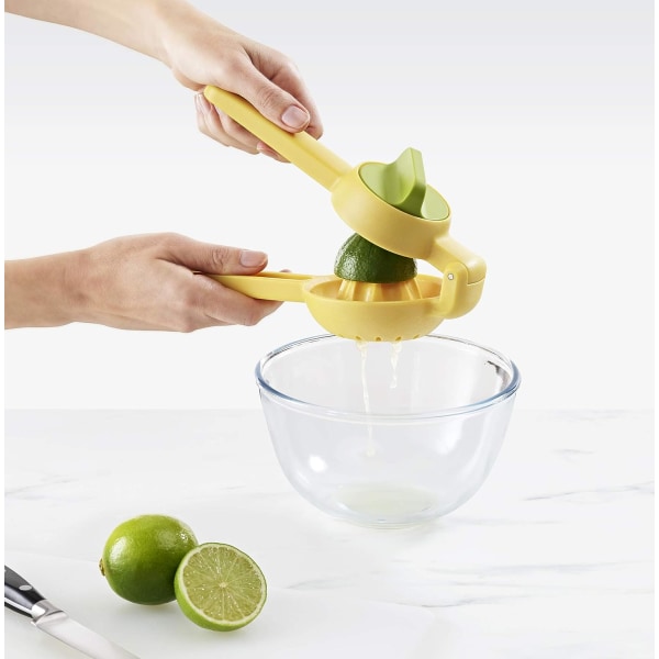 Blå Multifunksjonell Sitruspresser Fruktpresset Appelsinjuice Manuell Sitruspresser Hjem Liten Bærbar Sitronklips