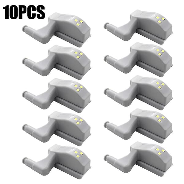 1/10 stk LED hengsel sensorlys skaplys skap nattlampe