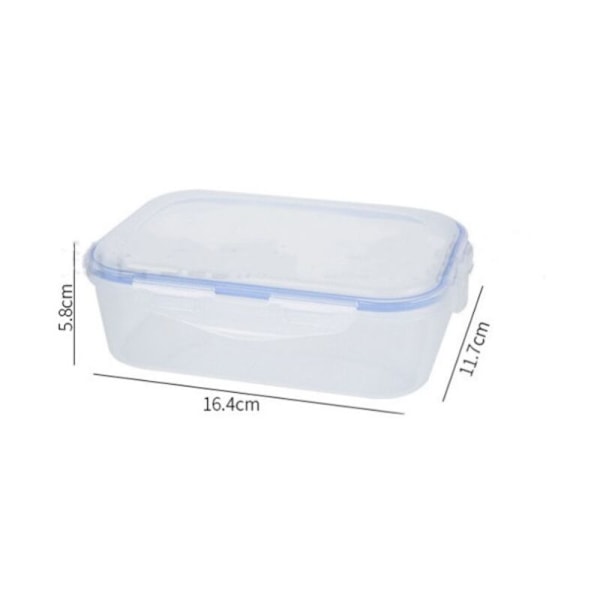 （16,4x11,7x5,8cm） 1 del transparent mikro-renderbar transparent fruktförvaringslåda, plastförvaringslåda, vattentät förseglingslåda i kylskåpet, c