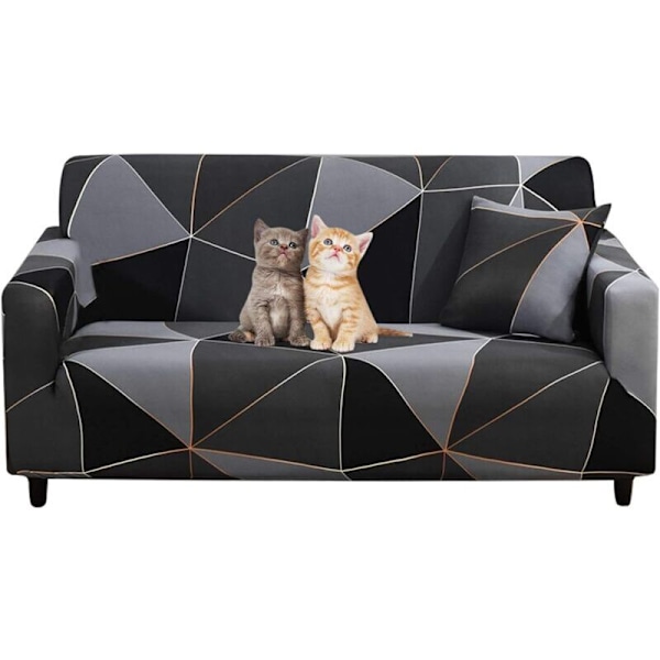 Uttrekkbart sofatrekk Curses Trykt Elastisk Sofa Sofatrekk For Sofa 1 Sittepute Sofabeskyttelse Universelle Møbler (2 Seter, Black Magic) uten ea