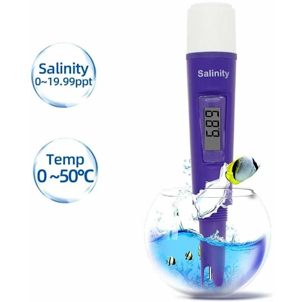 PH digitalt meter, højpræcisions lomme vandkvalitetstester med LCD-skærme, 175 × 30 × 22mm