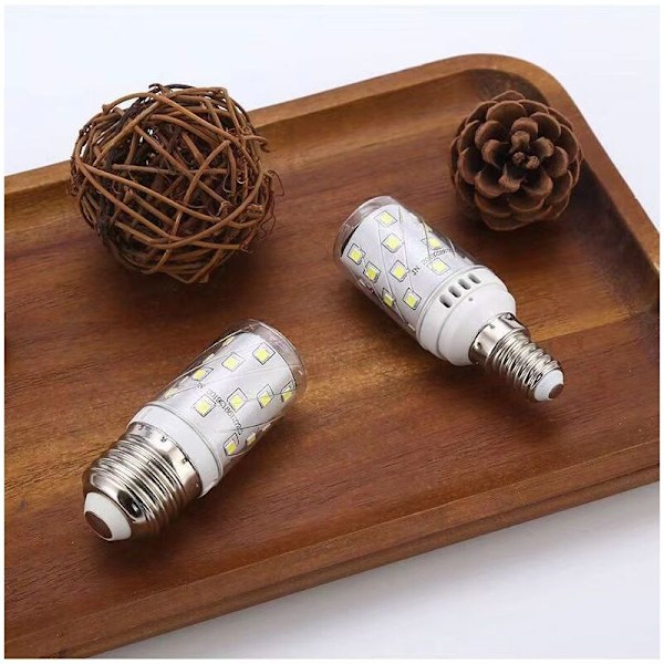 LED pære E27/14 Varm hvid majskolbe 3000k, 24/20W Halogen ækvivalent Lot med 3, 110mm