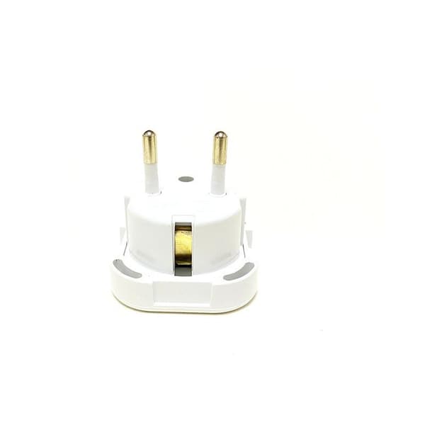 Reiseadapter - Britisk 3-pins hvit - UK standardplugg til US standardplugg