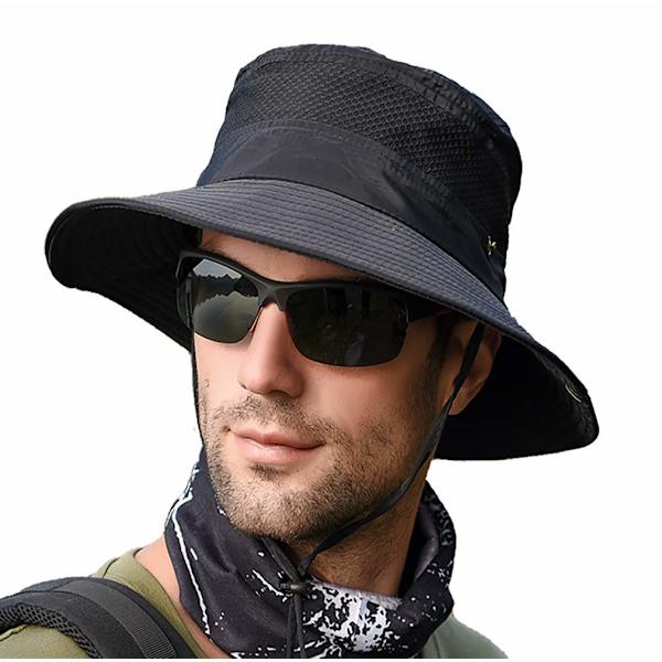 Men Ladies Solbeskyttelse Cool Hat Bred Bremskjerm Solhatt UV-beskyttelse