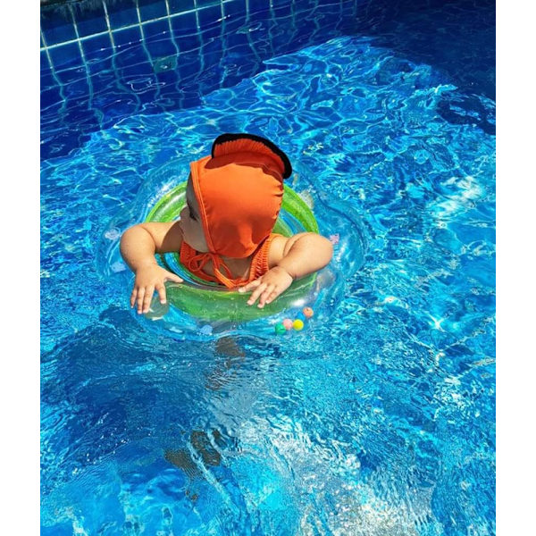 Baby Pool Flydere, Oppustelig Baby Pool Flyde, Svømmetræning til Småbørn fra 4-48 Måneder (grøn)