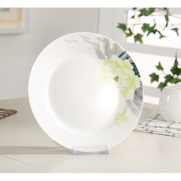 Todelt justerbart klart akryl plast displaystativ staffeli (sett med 6)
