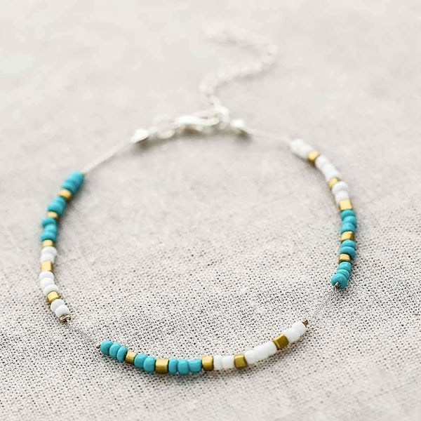 Turkis anklet - Justerbar - Smykker for kvinner og jenter