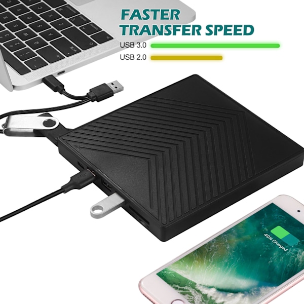 USB 3.0/Type-c ulkoinen CD/DVD-asema