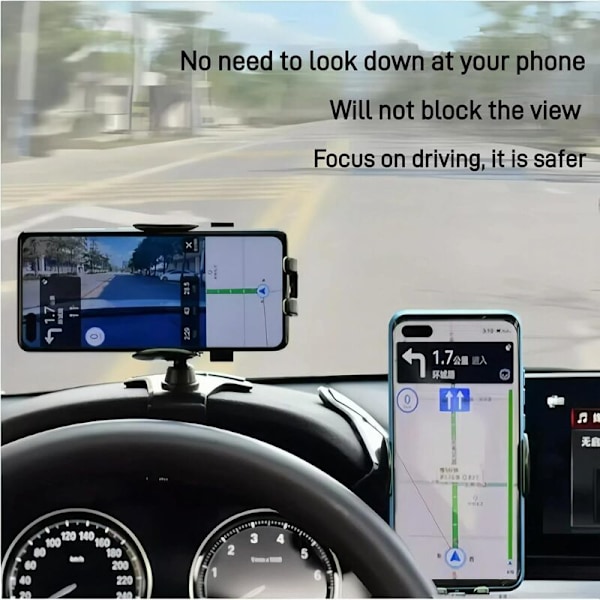 2 kpl auton puhelinteline kojelautaan, 360° kääntyvä älypuhelinteline autoon, kannettava autoteline, autotarvikkeet kaikille älypuhelimille