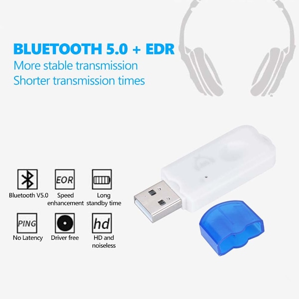 Mini USB Bluetooth-modtager til lyd A2DP musik trådløs