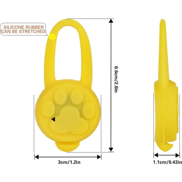 5 kpl LED-valo, LED-silikoni LED-KAULUS valo eläimille, riipuksia kissoille kissan kaulakoruja