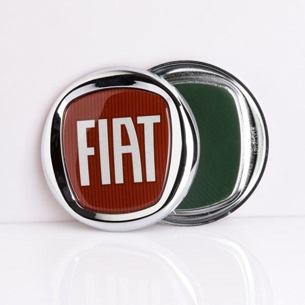 Lämplig för Fiat 500 bil logotyp FIAT front stötfångare galler emblem FM0494S1 modifierad direkt 12CM bil klistermärke (1 st)