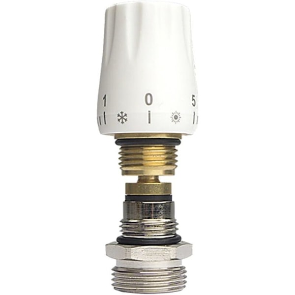Venttiili-insertti lattialämmityksen jakotukkiin / Lattialämmityspiirin jakotukin venttiili lämmitysvedelle G1/2XG3/4