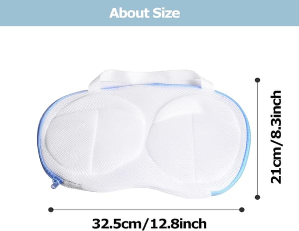 Blå - Sæt med 2 mesh vaskeposer Vaskemaskine Beskyttende BH-pose Anti-deformation Mesh-pose