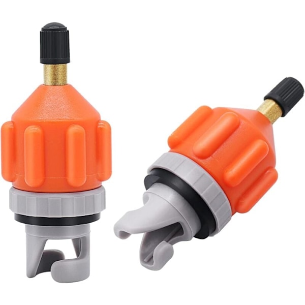Set med 2 uppblåsbara pumpadaptrar för stand up paddle - standard universal luftventil Schrader adapter, pumphuvudkontaktadapter för uppblåsbar boa