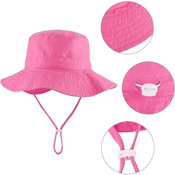 Justerbar baby solhatt barn sommar keps bred brätte för pool/strand/simning/utomhus