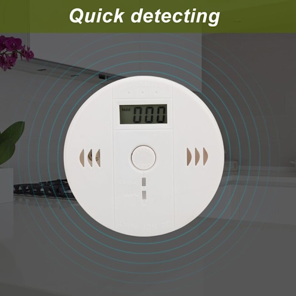 Kolmonoxidvarnare med LED-display / Elektronisk sensor, Kolmonoxidalarm, 20000PPM