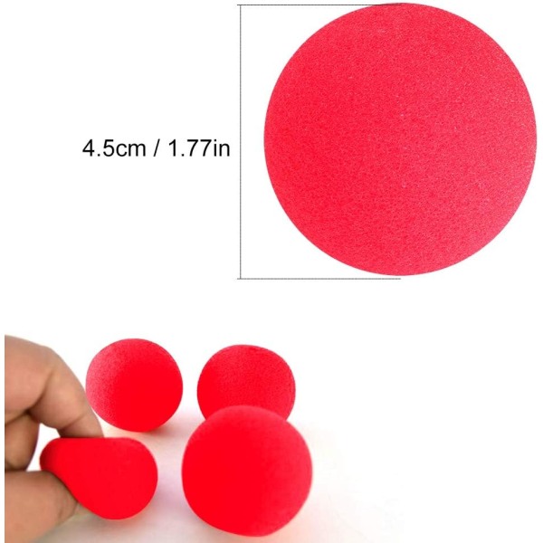 10 stk Magic Sponge Ball Set, 4,5 cm/1,77 tommer rød svamp Softball C