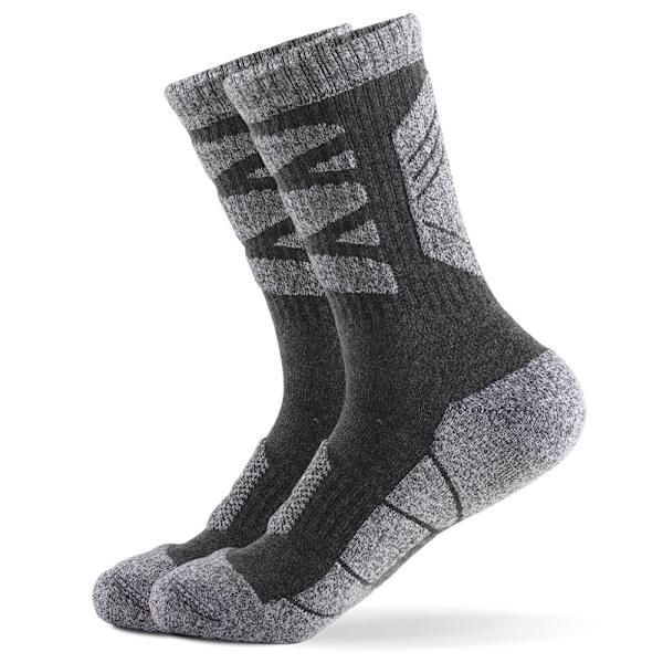 Fortykkede håndklædebunds udendørs bjergbestignings løbestrømper vandabsorberende mid-calf sportsstrømper (5 par)