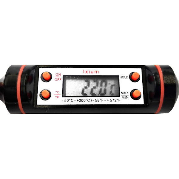 Digital Termometer i Rostfritt Stål för Matlagning, Kött, Grillning, BBQ, Hemkök