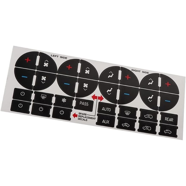 31 Knap Repair Sticker Bil Dash Button Repair Sticker Kit, PVC