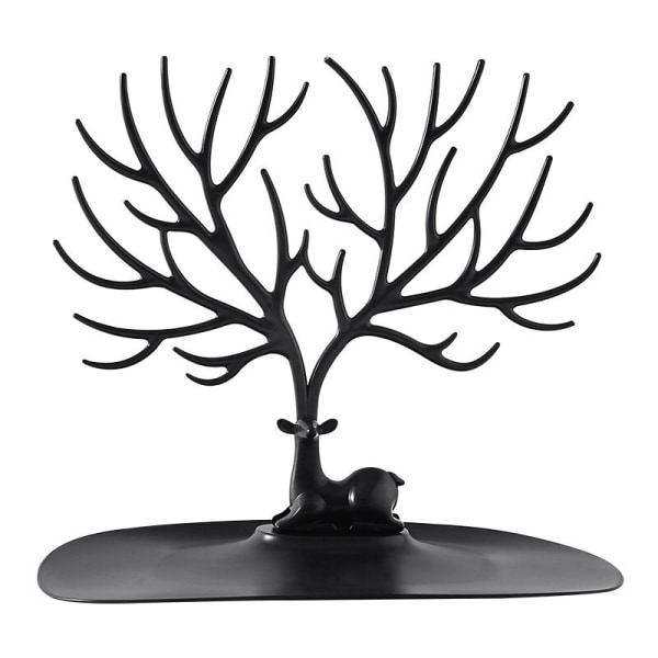 Jewelry Stand, Antler Tree Jewelry Stand, Forest Wood Tree Storage Display Can Be Hanged to Organize or Display Jewelry（White）