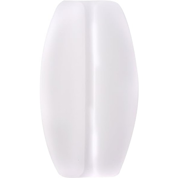 8 stk BH-stroppputer i silikon, sklisikre BH-stroppputer, hvite og hudfargede, 9,2 x 5 cm