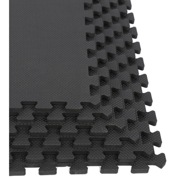 18 Pieces Exercise Mat with Interlocking EVA Foam Tiles Gym Sport Yoga Mat 63cm x 63cm