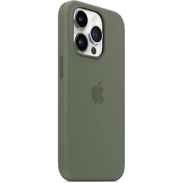 iPhone 14 Pro silikondeksel med MagSafe - Oliven