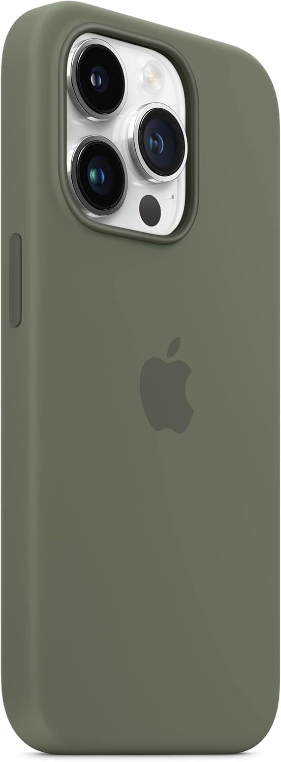 iPhone 14 Pro silikonecover med MagSafe - Oliven