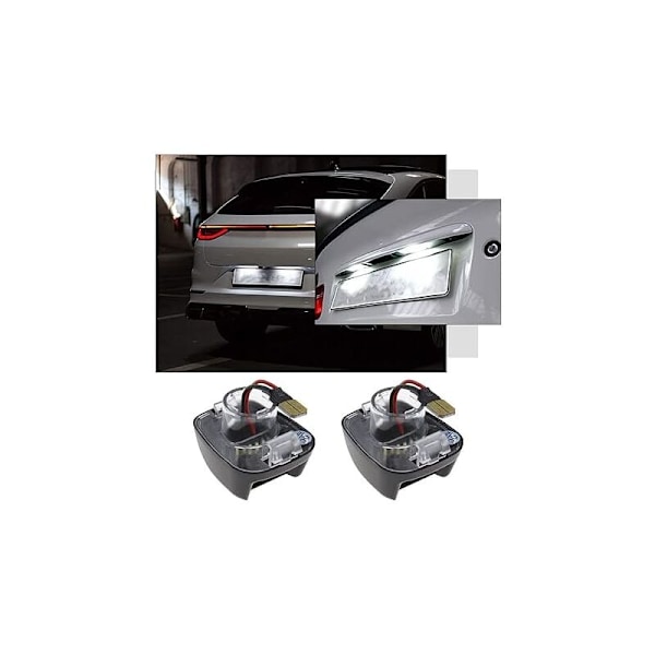 1 par nummerpladelygter bag 18 LED 26510 ZP50A 6500K 12V, kompatibel med Navara D40 2004-2020 Armada Titanra