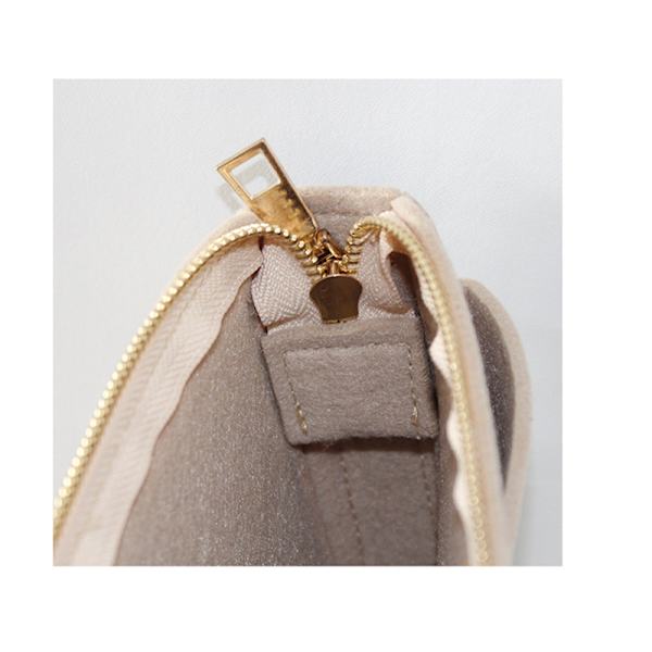 Lompakon järjestäjä, huopainen laukkujärjestäjä vetoketjulla, käsilaukku  Tote Shaper Speedy Neverfull Tote（Khaki）