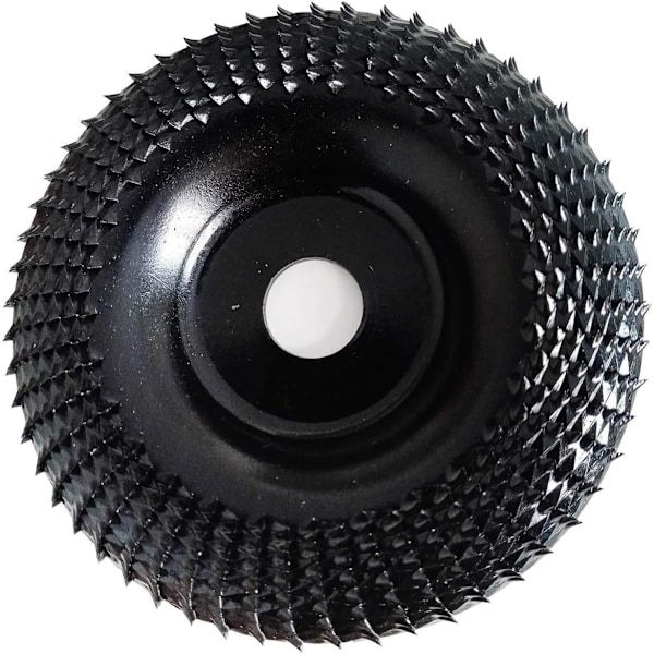 Treskive for vinkelsliper, treskive for treskjæring, treskjæringsverktøy for vinkelsliper, forming, polering, spindel 16 mm (svart)
