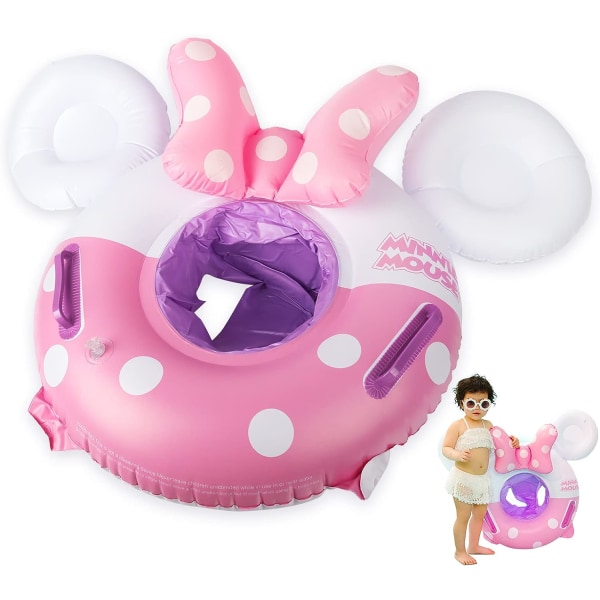 MinnieEnfant Bouee Inflatable Bouee Bebe Baby Swim Float Baby Swimming Ring Swimming Bebe Pool Seat Inflatable Pool Float för 6-36 månader baby