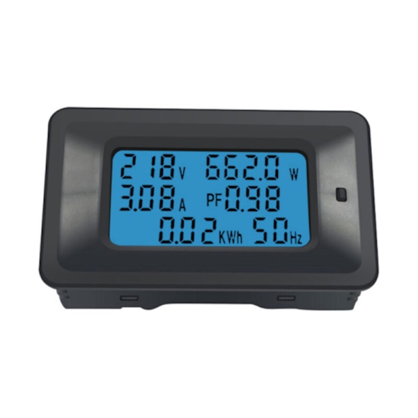 Digital spänningsmätare 20A LCD 5KW energimätare effektfaktor energifrekvensmätare voltmeter amperemeter d amperemeter d