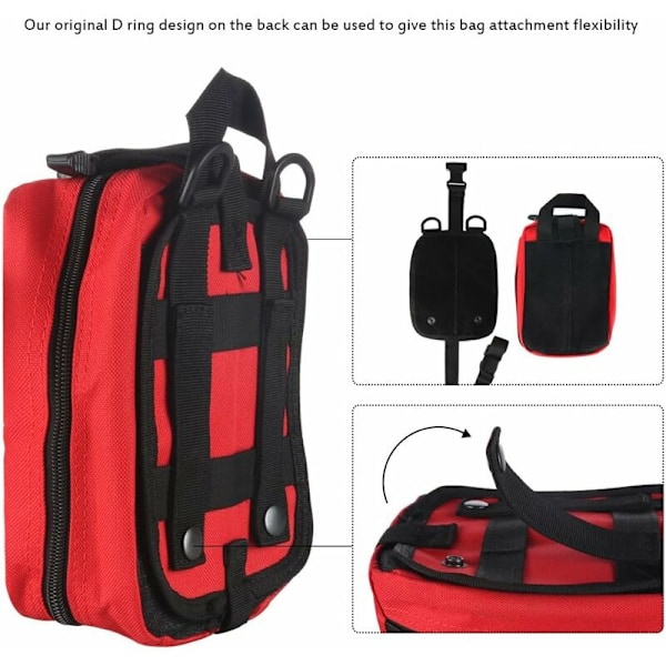 Taktinen lääkintäpakkaus, Tactical IFAK Medical Tactical Pocket Bag hätätilanteisiin (musta)
