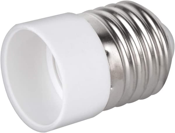 10x sokkelkonvertere - 10x E27 til E14 sokkelkonvertere - E14 sokkelkonvertere til halogen LED-pærer