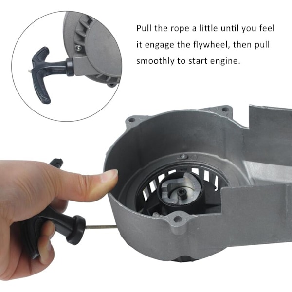 Rekylstarter Trekkstart for 2-takts 47cc 49cc Dirt Pocket Bike Mini ATV av