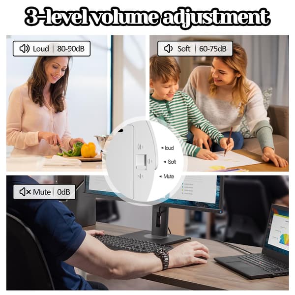 Digital kökstimer med stor LED-display, digital timer, visuell timer, bekväm för matlagning, träning, undervisning, bekväm för barn och äldre