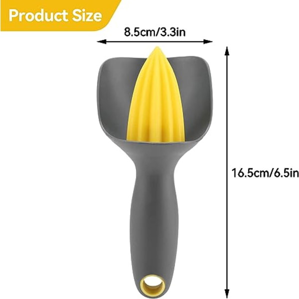 Citruspresser med frøfilter, ergonomisk mini citronpresser værktøj til citron appelsin frugt