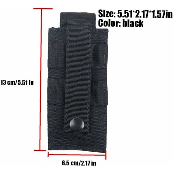 Taktisk taktisk taktisk taktisk nylon batteriväska taktisk fixeringsficka väst