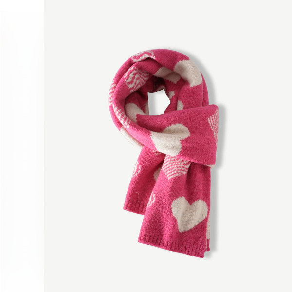 Dames skjerf Jul hals skjerf Hjerteformet skjerf skjerf
