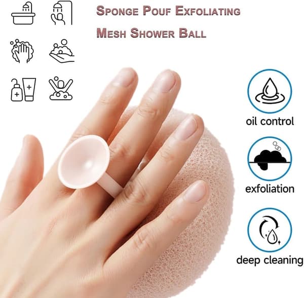 2-pack badsvamp mjuk solros duschpuff nätkudde bad loofah duschsvamp duschmassageboll duschnät
