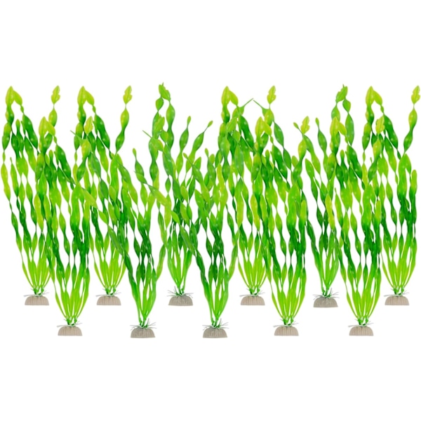 Kunstig Akvariumplante, 10-pakke Fargerike Plast Akvarium Planter Store Vann Dekorasjon Akvarium Simulering Hydroponiske Planter Akvarium Dekorasjon